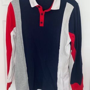 Long Sleeve Color Block Shirt